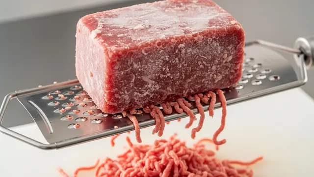 Memarut Daging yang Setengah Beku