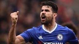 Diego Costa (66 juta euro) - Diego Costa dijual ke Atletico Madrid oleh Chelsea pada Januari 2018 dengan harga transfer 66 juta euro. (AFP/Oli Scarff)