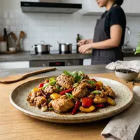 Ayam Lada Hitam Sederhana Tanpa Saus Instan (AI Generated)