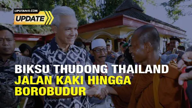 Jelang puncak perayaan Hari Raya Waisak, puluhan bhante atau biksu jalan kaki dari Thailand menuju Candi Borobudur, Magelang, Jawa Tengah. Tradisi atau ritual religi ini disebut dengan thudong.