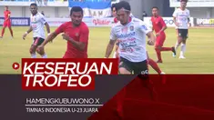 Berita video highlights event Trofeo Hamengkubuwono X Cup 2019 di mana Timnas Indonesia U-23 menjadi juara setelah mengalahkan Bali United dan PSIM Yogyakarta, Minggu (8/9/2019).