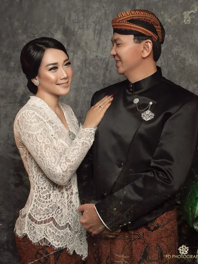 7 Momen Pemotretan Pernikahan Ahok dan Puput Nastiti Devi, Tampil Serasi