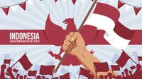 Ilustrasi kemerdekaan RI. (Photo Copyright by Freepik)