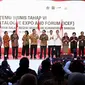 Menteri Keuangan Sri Mulyani dalam acara Temu Bisnis (Business Matching) Tahap VI dengan tema “Merdeka Belanja Produk Dalam Negeri, Wujudkan Kemandirian Bangsa”.