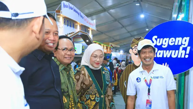Menteri Ketenagakerjaan Ida Fauziyah membuka Job Fair Kebumen International Expo pada hari Rabu 21 Juni 2023.