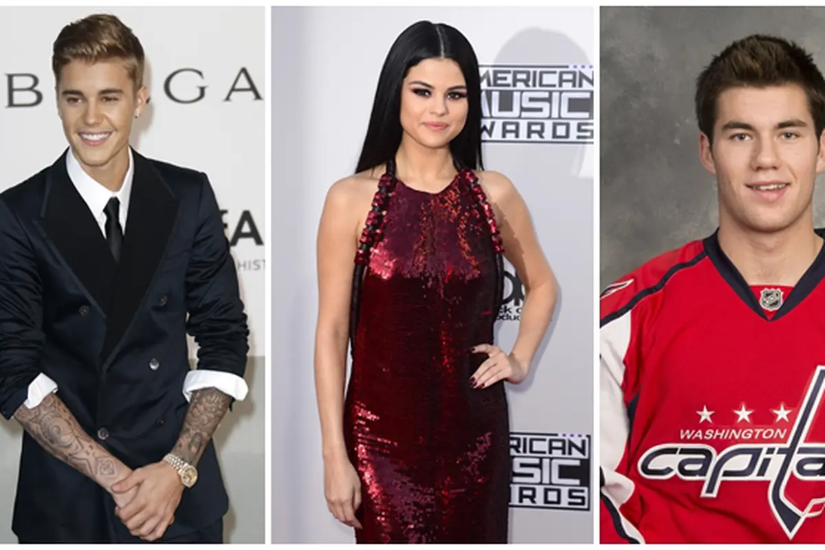 Tom Wilson, Selena Gomez, dan Justin Bieber