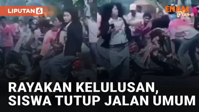 Aksi urakan sejumlah siswa rayakan kelulusan hingga tutup jalan umum mengundang perhatian