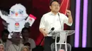 Calon Wakil Presiden nomor urut 1, Muhaimin Iskandar saat debat keempat Capres-Cawapres Pemilu 2024 di Jakarta Convention Center (JCC), Jakarta. (Liputan6.com/Angga Yuniar)