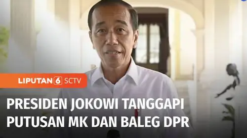 VIDEO: Presiden Jokowi Minta Masyarakat Hormati Keputusan DPR Maupun MK Terkait RUU Pilkada