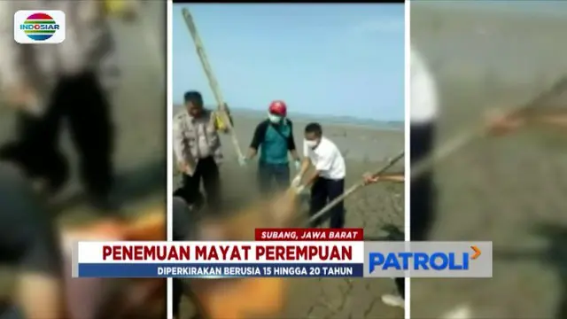 Jenazah Wanita Tanpa Busana Ditemukan di Pinggir Pantai Subang