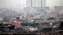 Pemandangan gedung-gedung bertingkat di kawasan Mangga Dua, Jakarta, Selasa (13/1/2015). (Liputan6.com/Faizal Fanani)