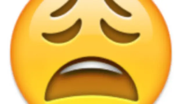 Emoji wajah meratap