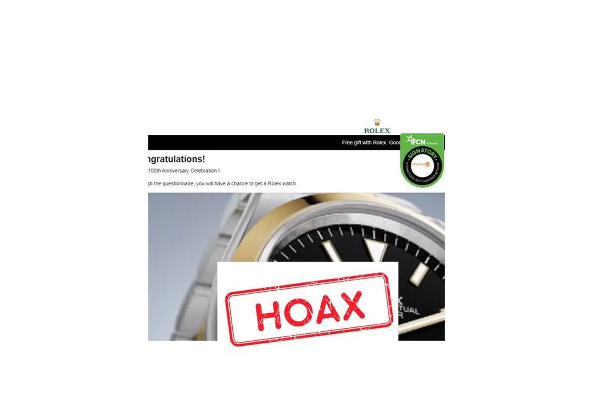 Cek Fakta Rolex