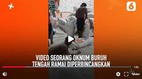Viral video oknum buruh mandi beras di gudang Bulog. (Video Liputan6.com)