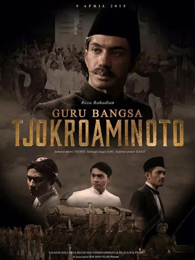 Poster film Guru Bangsa: Tjokroaminoto. (Foto: Yayasan Keluarga Besar HOS Tjokroaminoto/ IMDb)