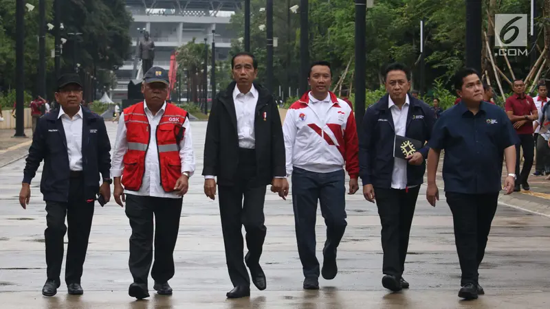 Cek Persiapan Asian Games 2018, Jokowi Pantau Komplek GBK