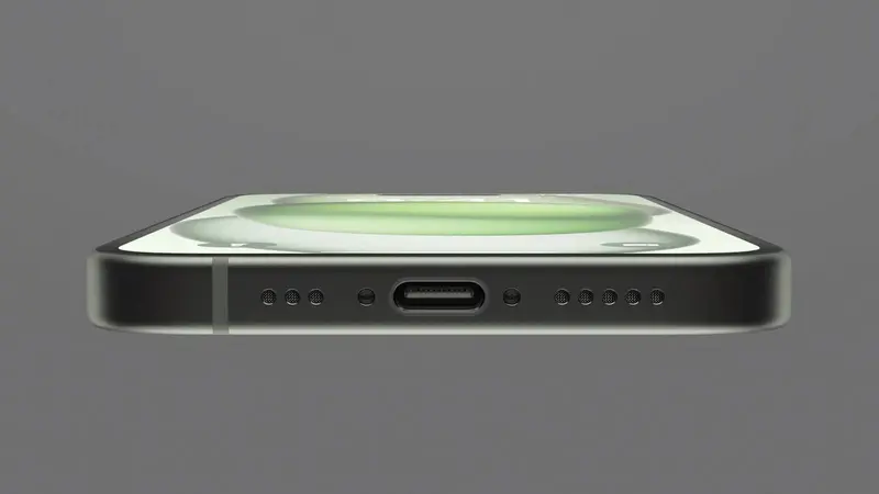 iPhone 15 hadir dengan USB-C. Credit: Apple
