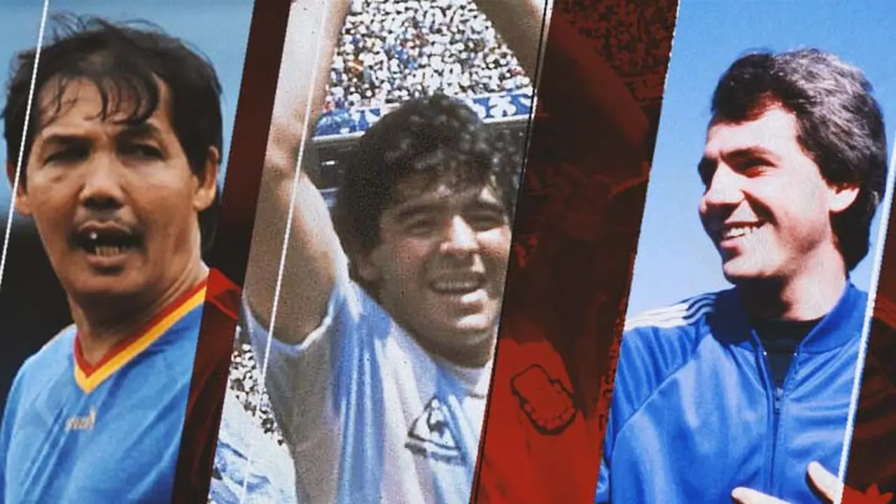 Ilustrasi - Maradona, Ricky Yacobi, Paolo Rossi