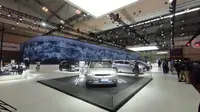 Mobil listrik Hyundai Ioniq 5 dipamerkan pada&nbsp;GIIAS 2022. (Liputan6.com/Arief Aszhari)