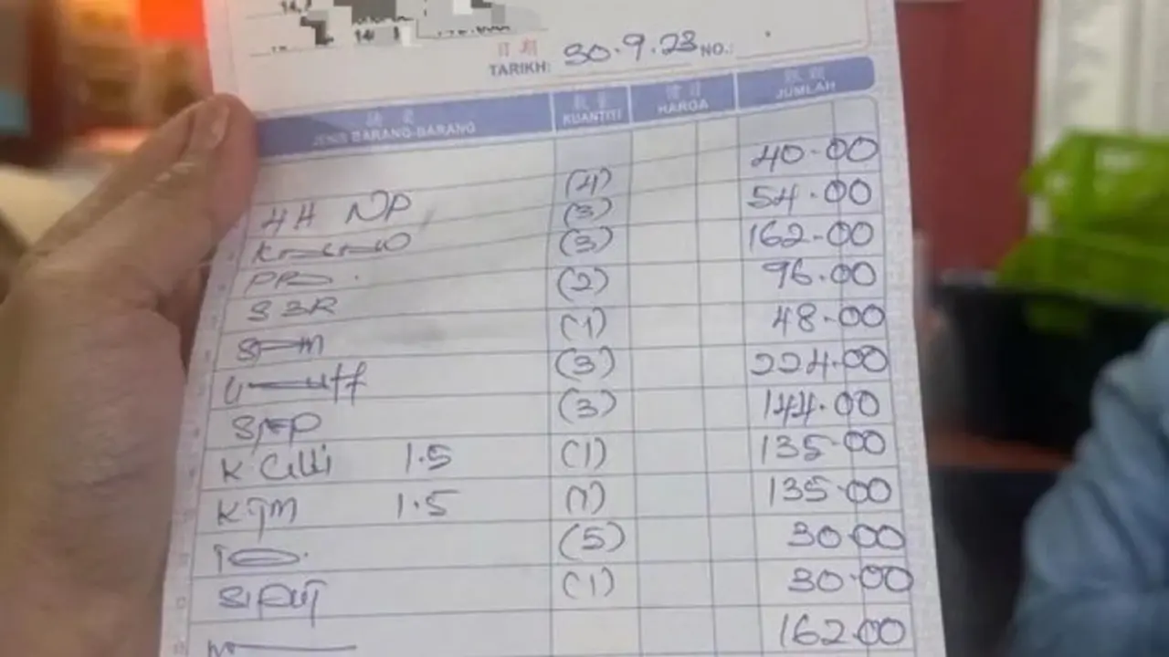 Tagihan makan malam Ekin Cahaya yang mencapai Rp4.1 juta