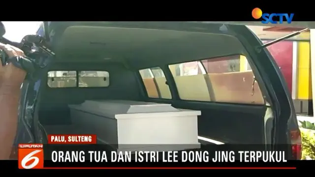 Jenazah yang teridentifikasi bernama Lee Dong Jing sempat divisum di Rumah Sakit Bhayangkara Palu, Sulawesi Tengah.
