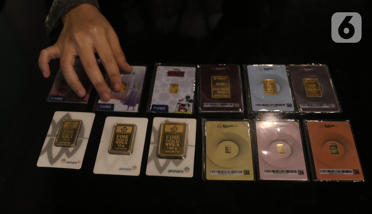 Foto Harga Emas Antam Merosot Tipis Bisnis Liputan6 Com