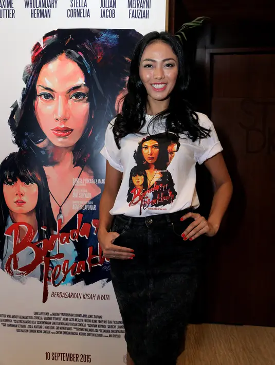 Putri Indonesia 2013, Whulandary Herman memulai debut aktingnya di film 'Bidadari Terakhir'. Wanita cantik ini harus berperan sebagai pekerja seks komersial (PSK. (Wimbarsana/Bintang.com)