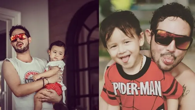 Kerap Berperan Antagonis, Ini 6 Potret Hangat Donny Michael Momong Anak