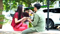 Adegan sinetron Cinta Karena Cinta di SCTV (Dok Sinemart)