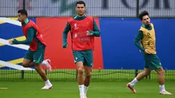 Pertandingan Portugal melawan Slovenia akan berlangsung di Deutsche Bank Park (Frankfurt Arena) pada Selasa 2 Juli 2024 pukul 02:00 WIB dini hari. (PATRICIA DE MELO MOREIRA/AFP)