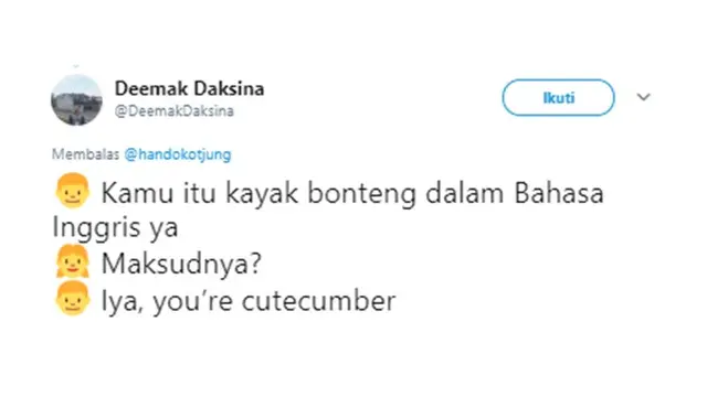 Cuitan gombalan (Sumber: Twitter/DeemakDaksina)