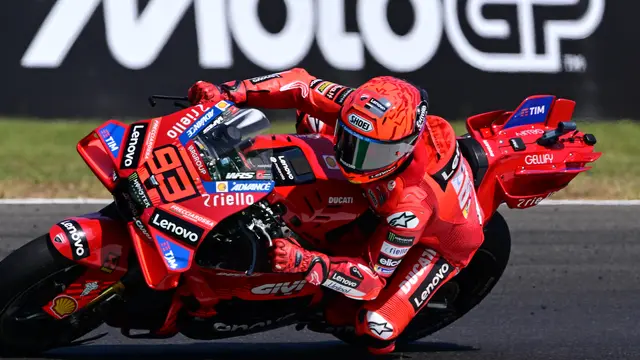Aksi Marc Marquez di MotoGP Italia 20-25