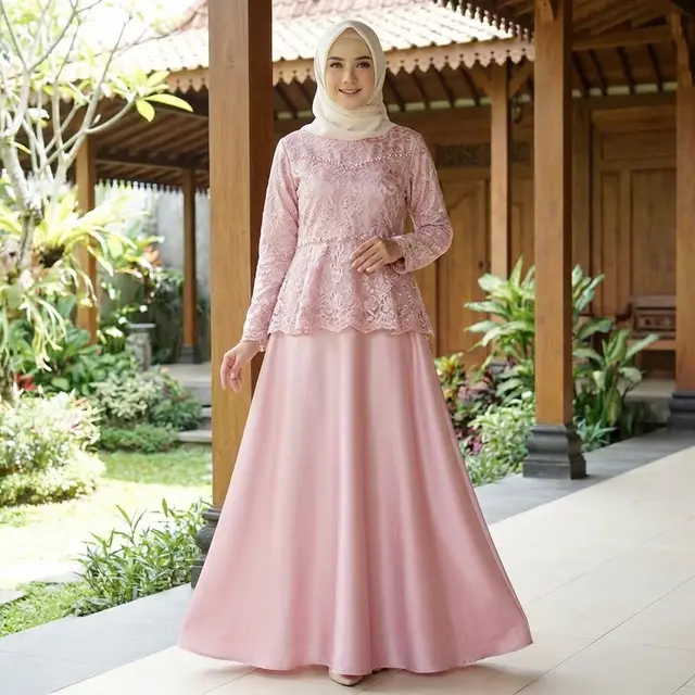 Model Gamis Kombinasi Atas Bawah untuk Lebaran 2026