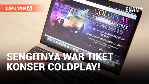 VIDEO: Sengit! Begini Persaingan War Tiket Konser Coldplay di Jakarta