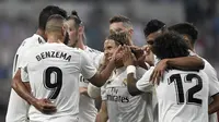 2. Real Madrid - Madrid sudah menyodorkan kontrak kepada Santiago Solari. Namun bukan berarti Madrid berhenti mencari kerakter yang pas. (AFP/Gabriel Bouys)