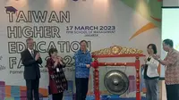 Taiwan Higher Education Fair 2023 (THEF) atau Pameran Pendidikan Taiwan 2023 dibuka di Gedung B PPM School Of Management, Menteng, Jakarta Pusat, Jumat (17/3/2023). (Ist)