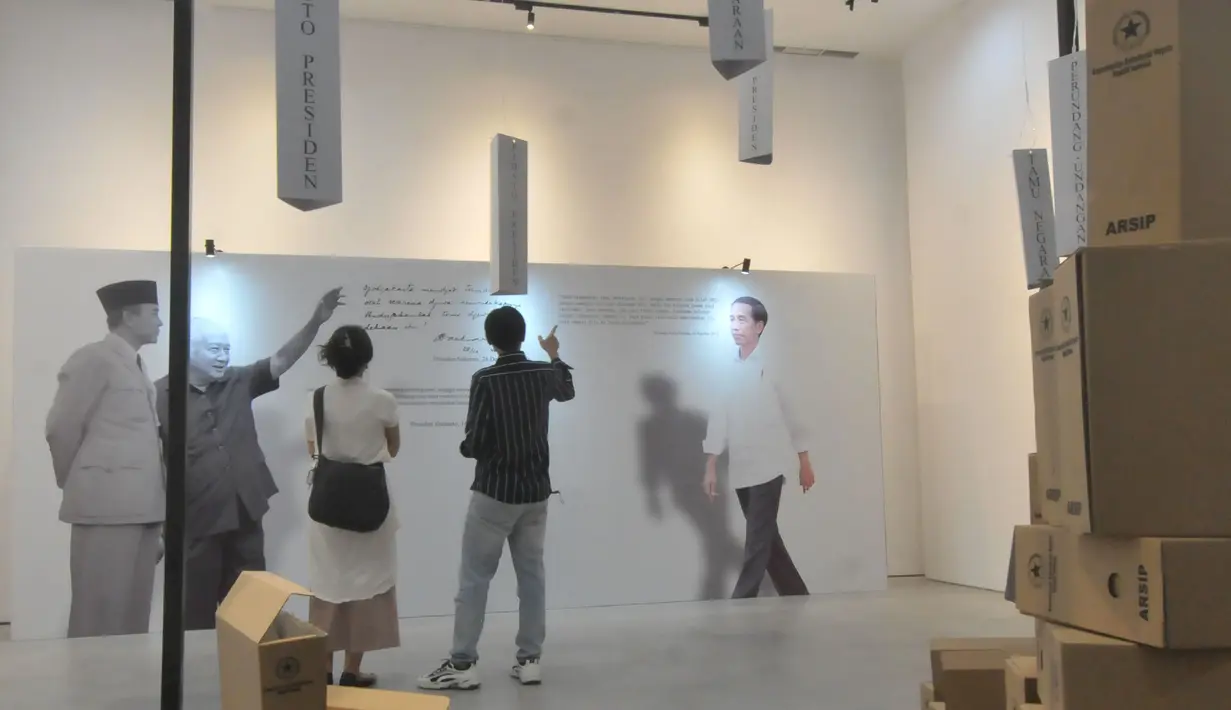 Pameran tersebut menyajikan perkembangan ide dan juga implementasi perpindahan ibu kota negara dari zaman ke zaman. (merdeka.com/Imam Buhori)