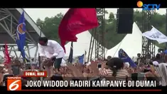 Sebelumnya Jokowi dan rombongan menyambangi Lhokseumawe, Aceh, yang juga menjadi bagian dalam rangkaian kampanye terbuka jelang Pilpres 2019.