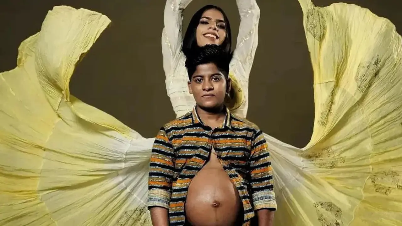 Pasangan transgender di India, Ziya Paval (21) dan Zahad (23) melahirkan anak pertama mereka dan menjadi perbincangan di media sosial. (Dok: Instagram/Ziya Paval)