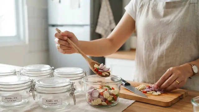 Cara Menyimpan Bumbu Iris untuk Bekal Masak Pagi