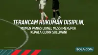 Terancam hukuman disiplin, momen panas Lionel Messi menepuk kepala Quinn Sullivan