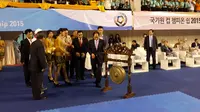 Pembukaan turnamen taekwondo Kukkiwon Cup 1 di Istora Senayan (Girman Soemantri/Liputan6.com)