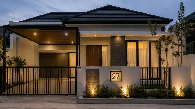 6 Model Nomor Rumah Berlampu LED, Estetik dan Mudah Terlihat Saat Malam Hari