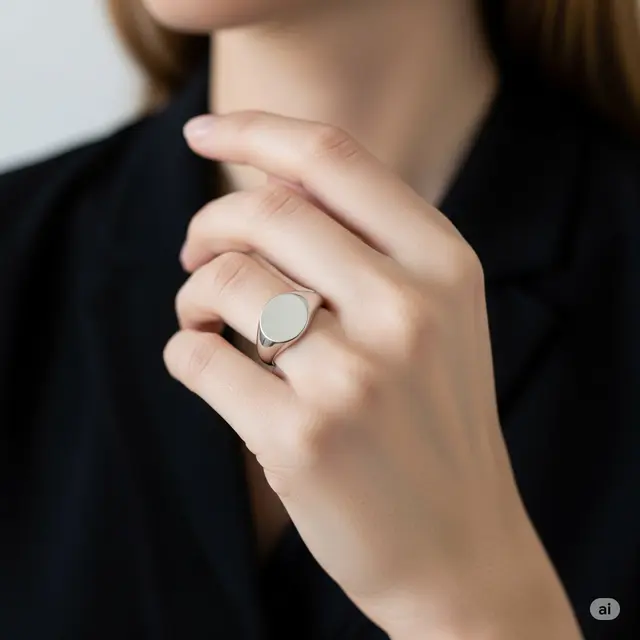Cincin Signet Klasik