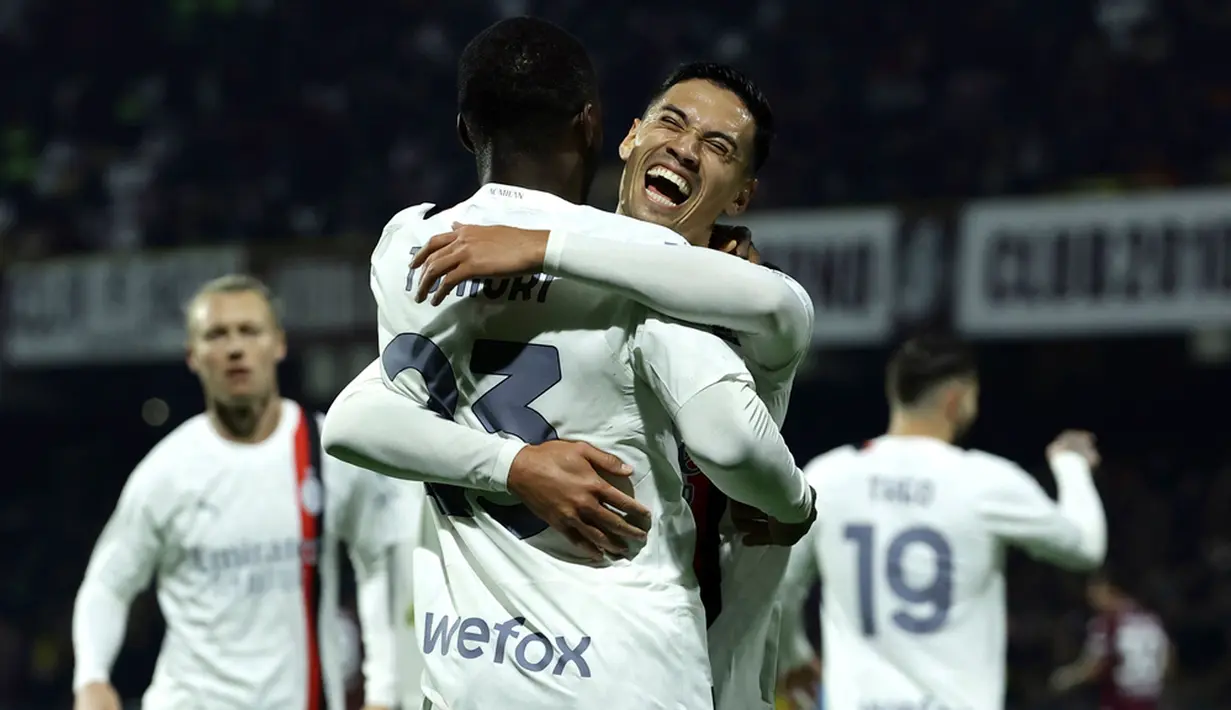 Selanjutnya AC Milan akan menjamu Sassuolo pada pekan ke-18 Liga Italia, Sabtu (30/12), sedangkan Salernitana bertandang ke markas Hellas Verona, di hari yang sama. (Alessandro Garofalo/LaPresse via AP)