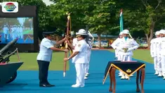 Sertijab diawali dengan masuknya Panji TNI Angkatan Laut "Jalesveva Jayamahe", dilanjutkan dengan penyerahan jabatan KSAL dari Laksamana TNI Ade Supandi ke Laksamana TNI Siwi Sukma Adji.