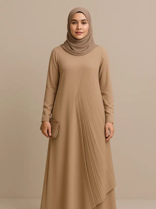 Model Gamis Syar'i Kekinian Tetap Simpel tapi Mewah (Foto: ChatGPT)
