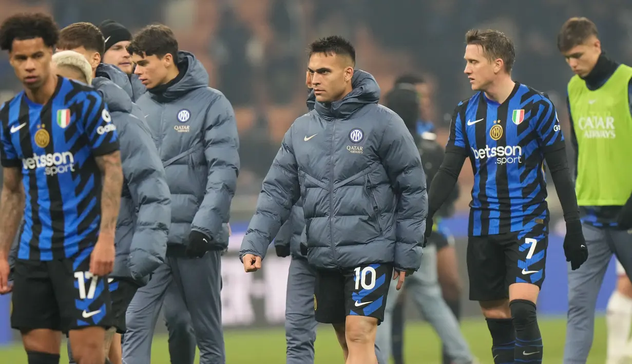 Berkat hasil ini, Inter kini menduduki peringkat dua klasemen dengan poin 44. Sementara itu, Bologna menempati posisi ke-8 dengan perolehan poin 30. (AP Photo/Luca Bruno)