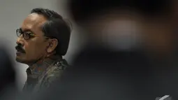 Heru Sulaksono adalah mantan Kepala PT Nindya Karya Cabang Sumatera Utara dan Aceh. Foto diambil pada Senin (1/12/2014) saat sidang tuntutan di pengadilan Tipikor Jakarta. (Liputan6.com/Miftahul Hayat)