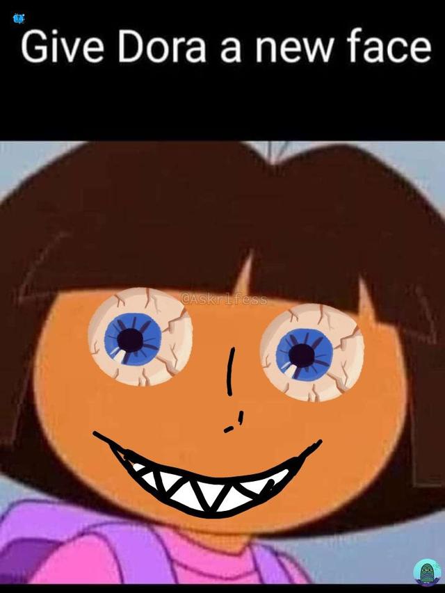 6 Foto Editan Wajah Dora Ini Kocak, Tampil dengan Versi Berbeda